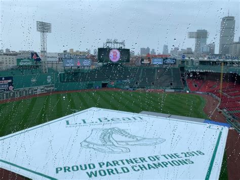 red sox game today rain delay
